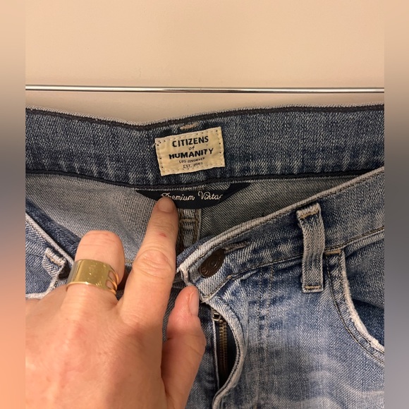 Citizens of Humanity Drew Flip Flop jeans Sz 27 - Picture 4 of 7